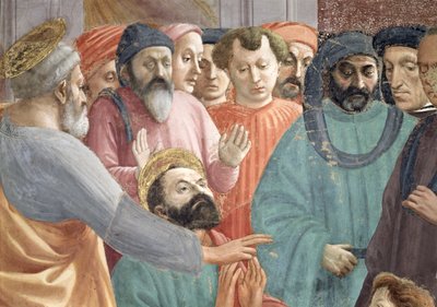 The Raising of the Son of Theophilus, King of Antioch (detail) by Tommaso Masaccio