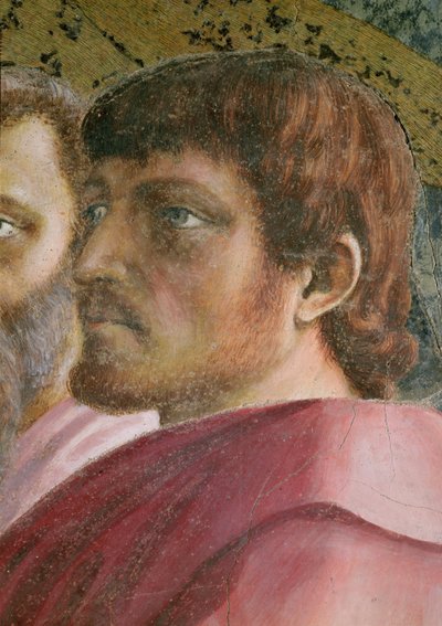 Tribute Money: Head of an Apostle (detail) by Tommaso Masaccio