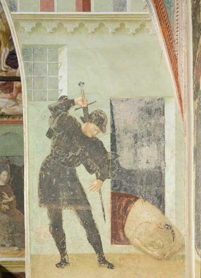 Life Cycle of St. John the Baptist: Soldier About to Behead John the Baptist by Tommaso Masolino da Panicale