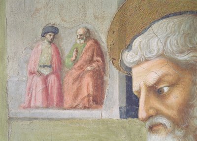 St. Peter Healing a Cripple and the Raising of Tabitha (detail) by Tommaso Masolino da Panicale
