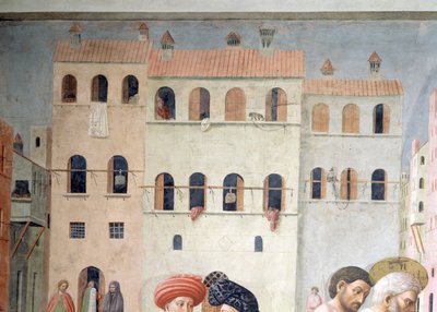 St. Peter Healing a Cripple and the Raising of Tabitha (detail) by Tommaso Masolino da Panicale