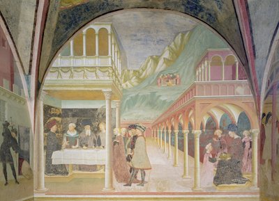 The Banquet of Herod, from the Cycle of the Life of St John the Baptist by Tommaso Masolino da Panicale