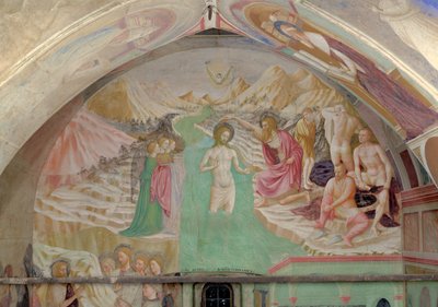 The Baptism of Christ, from the Cycle of the Life of St. John the Baptist by Tommaso Masolino da Panicale