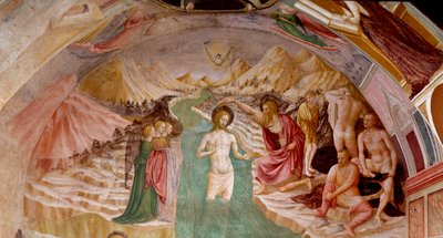 The Life of John the Baptist: Baptism of the Christ by Tommaso Masolino da Panicale