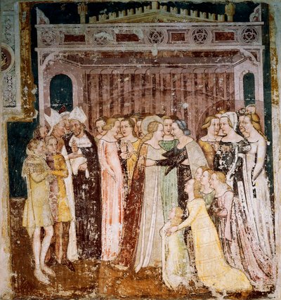 Farewell (detail) from Stories of St Ursula by Tommaso da Modena