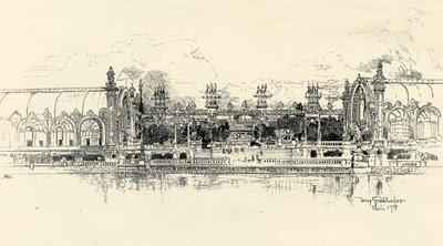 The Pavilions of Horticulture and Forestry by Tony Grubhofer, 1900 by Tony Grubhofer