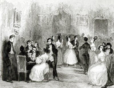 An Evening at the House of Charles Nodier, 1831 by Tony Johannot