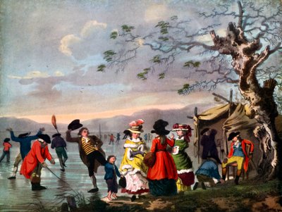 Winter Amusement: A View in Hyde Park from the Sluice at the East End, late 18th century by Tookey