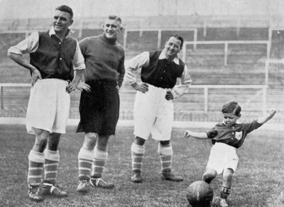 Young Tony Hapgood shows his skills at Highbury, London, c1933-c1937 by Topical Press Agency
