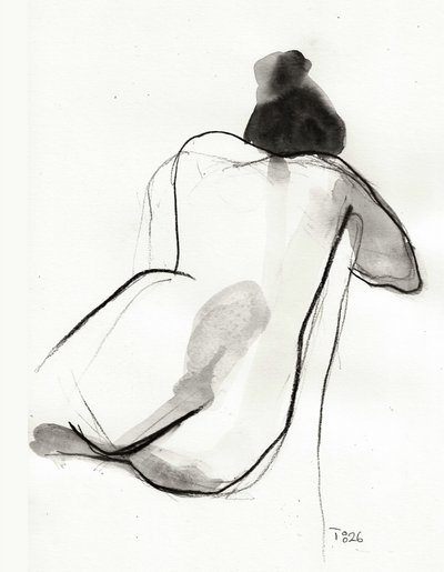 Contemplative Back Pose by Tore Bahnson