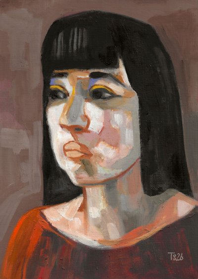 Expressive Woman Portrait by Tore Bahnson