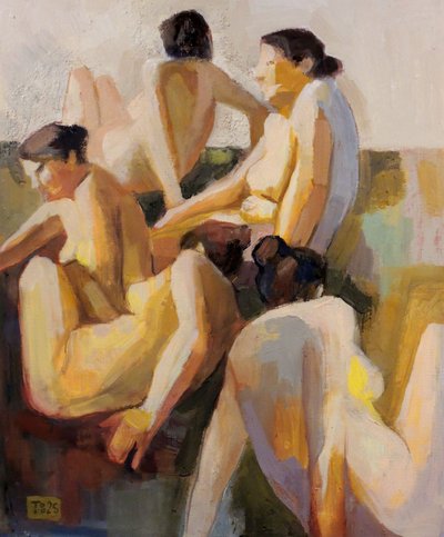 Figures in a Space I by Tore Bahnson