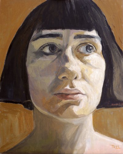 Pensive Woman Portrait by Tore Bahnson