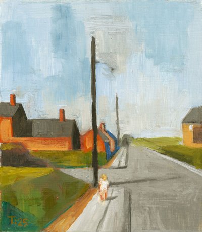 Quiet Village Street by Tore Bahnson
