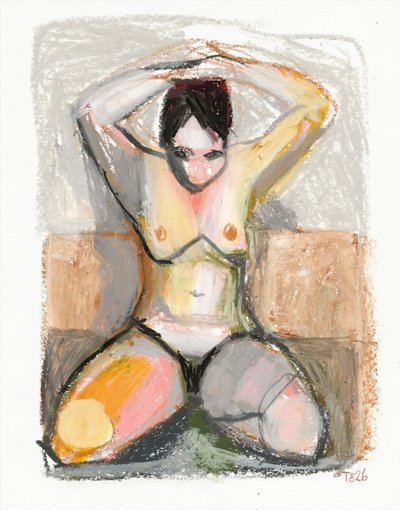 Seated Nude by Tore Bahnson