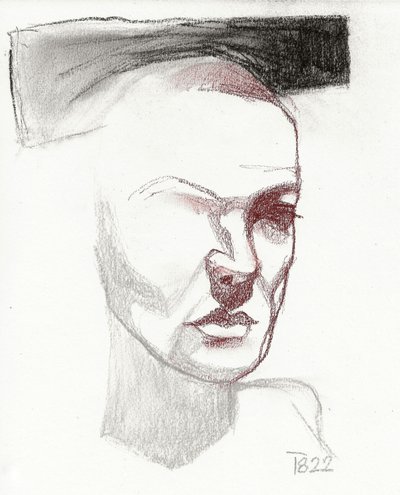 Shadowed Face Study by Tore Bahnson
