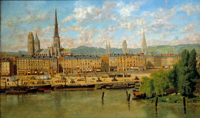 The Port of Rouen by Torello Ancillotti