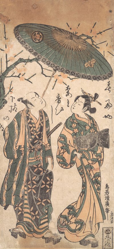 The Actor Nakamura Kumetaro I as an Oiran by Torii Kiyohiro