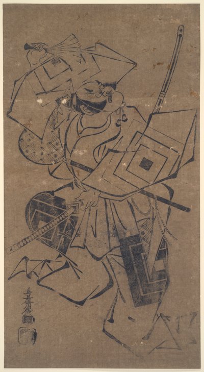 Ichikawa Danjuro II in an aragoto role (rough play) by Torii Kiyomasu