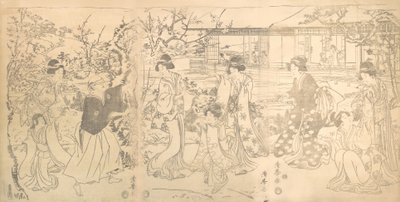 Scene from the Chushingura Vendetta of the 47 Loyal Retailers by Torii Kiyomine