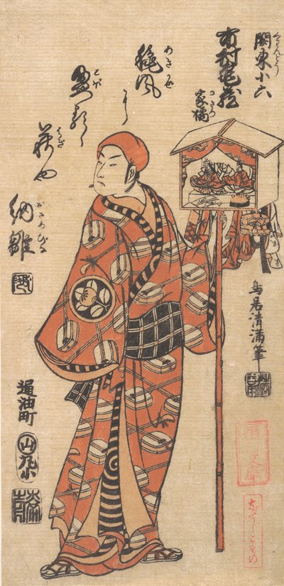 Ichimura Kamezo in the Role of Kanto Koroku by Torii Kiyomitsu