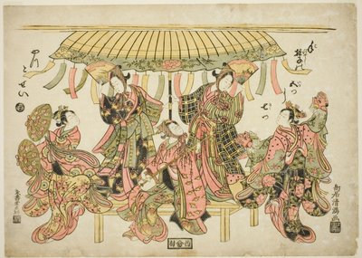Entertainers by Torii Kiyomitsu I