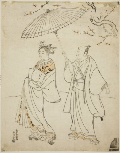 The Actors Ichikawa Komazo I and Nakamura Matsue I by Torii Kiyomitsu I