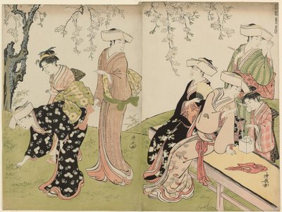 An Outing in Spring, from the series A Brocade of Eastern Manners by Torii Kiyonaga