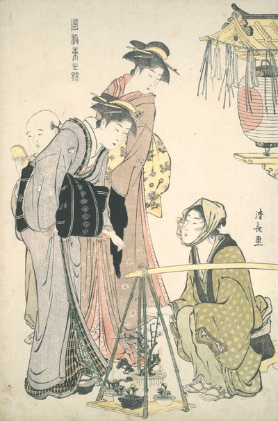 Buying Potted Plants: Brocades of the East by Torii Kiyonaga
