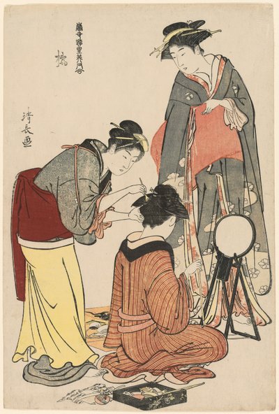 Entertainers of the Tachibana, from the series "A Collection of Contemporary Beauties of the Pleasure Quarters" by Torii Kiyonaga