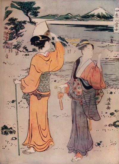 Girls on the Seashore by Torii Kiyonaga