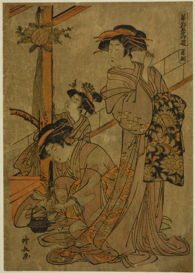 Morning of Iris, from the series "Five Festivals in the Pleasure Quarters" by Torii Kiyonaga