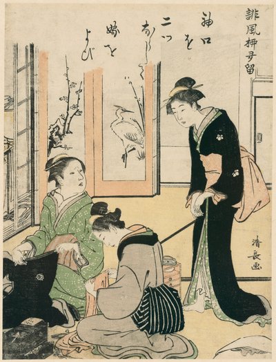 Mother-in-Law Teasing the Bride, from the series A Collection of Humorous Poems by Torii Kiyonaga