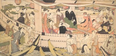Pleasure Boat on the Sumida River by Torii Kiyonaga
