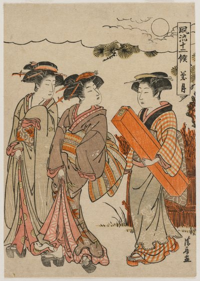 The Eighth Month from the series Fashionable Presentations of the Twelve Months by Torii Kiyonaga