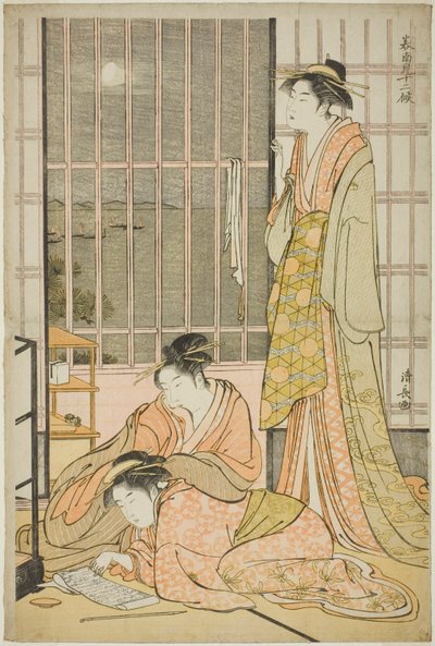 The Ninth Month, from the series "Twelve Months in the South" by Torii Kiyonaga