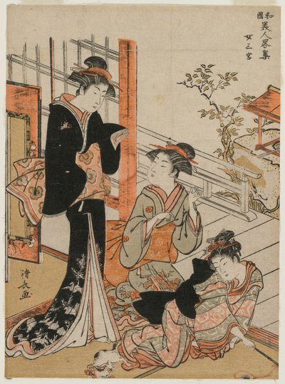 Three Women from the Series A Brief Collection of Japanese Beauties by Torii Kiyonaga