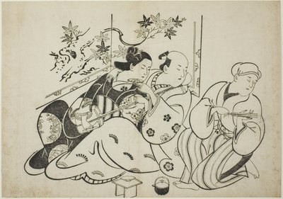 A Professional Buffoon, from an Untitled Series of 12 Prints by Torii Kiyonobu I