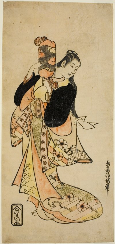 The Actor Ichikawa Monnosuke I as Oiso no Tora in the play 