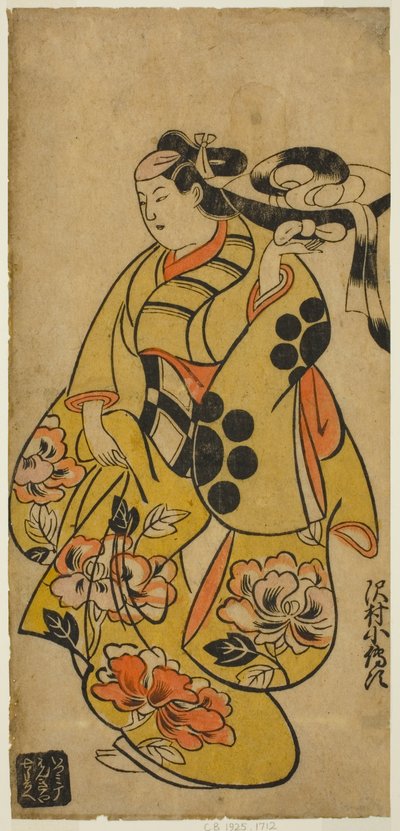 The Actor Sawamura Kodenji I by Torii Kiyonobu I