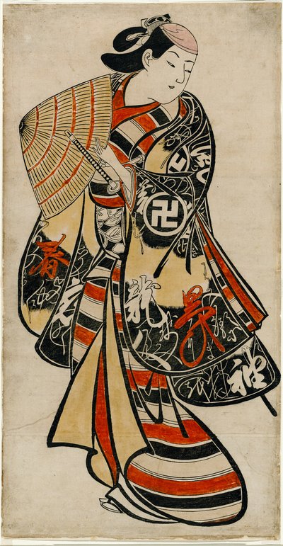 The Actor Takii Hannosuke as an Effeminate Youth by Torii Kiyonobu I