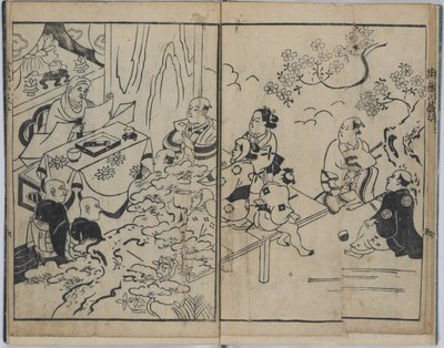 The Fanciful Eight Views in Military Love Affairs by Torii Kiyonobu I
