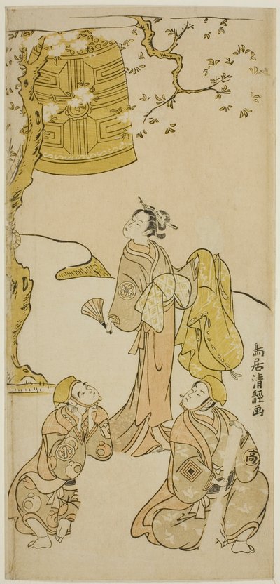 The Actors Segawa Kikunojo II, Ichikawa Komazo II, and Arashi Otohachi I in the play 