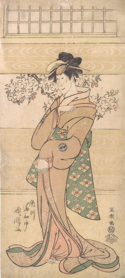 Actor Segawa Tomisaburo II as the Geisha Asaka, 1794-95 by Toshusai Sharaku