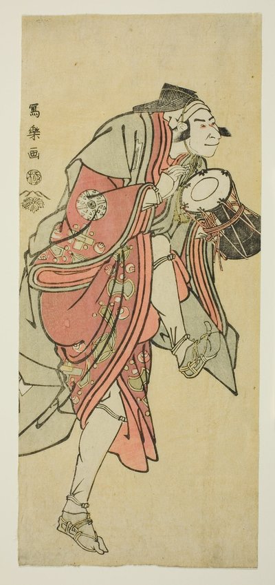 Nakamura Nakazo II in the Role of Aramaki Mimishiro Kanetora Disguised as Saiwaka by Toshusai Sharaku