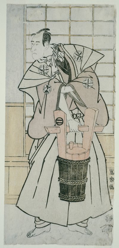 The Actor Ichikawa Komazo III as Nitta Yoshisada, Actually Oyamada Taro Takaie by Toshusai Sharaku