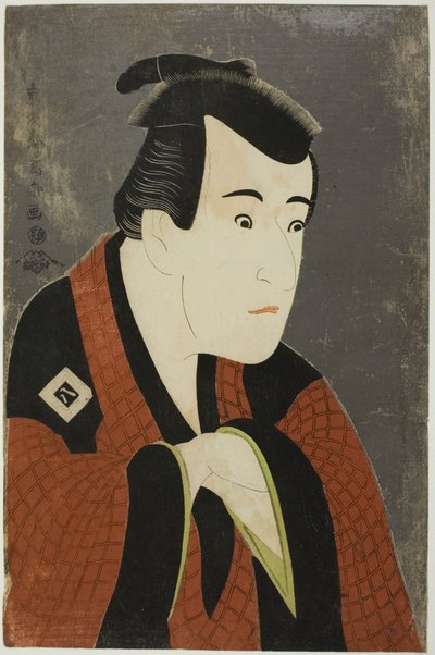 The actor Ichikawa Yaozo III as Tanabe Bunzo by Toshusai Sharaku
