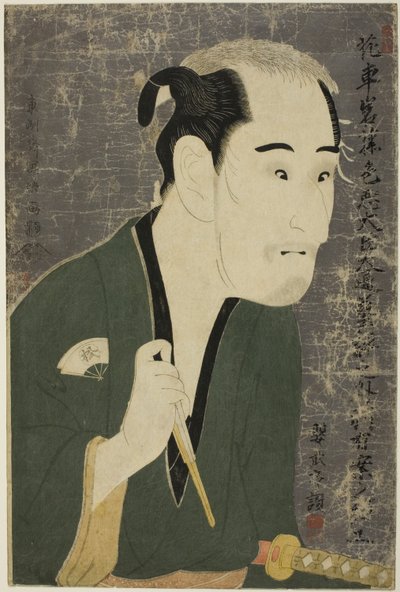 The Actor Onoe Matsusuke I as Matsushita Mikinoshin by Toshusai Sharaku