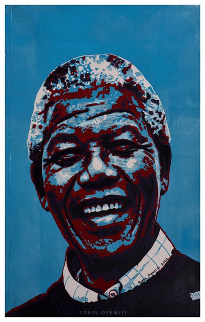 Joyful Pop Art Portrait by Tosin Oyeniyi