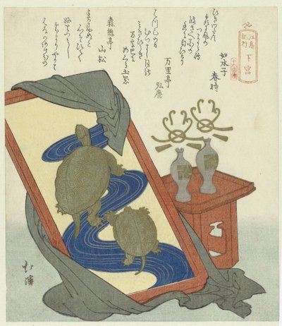 The Stop Shitanomiya (A Report of a Journey to Enoshima: A Series of Sixteen Prints) by Totoya Hokkei